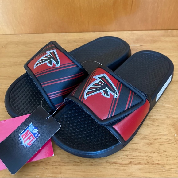 Atlanta Falcons Boys Unisex NFL Deluxe Foam Sport Slide Sandals Youth 11/12 NWT - Picture 8 of 12